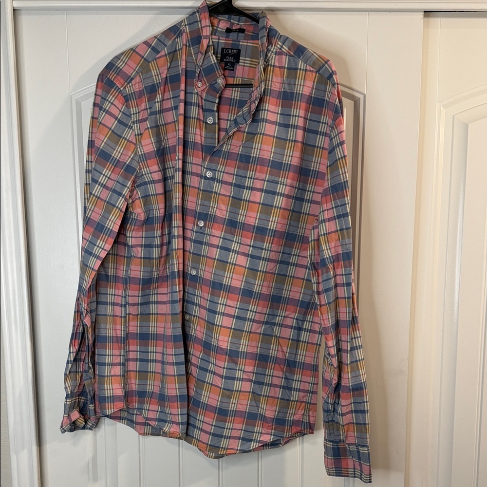 J. Crew Multicolor Plaid Casual Shirt